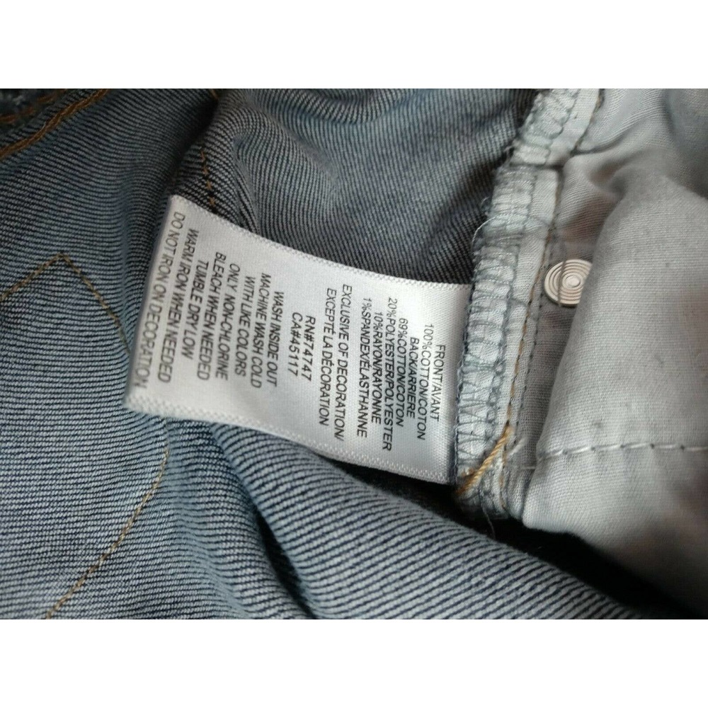 Natural Reflection Distressed High Rise Blue Jeans - Picture 10 of 12